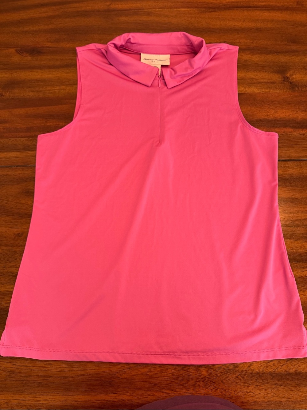 Tommy Bahama Pink Sleeveless Polo Tank